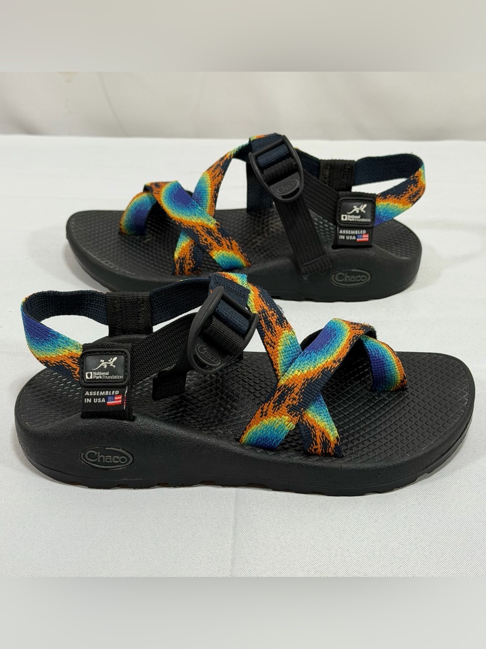 Chaco National Park Sandals Womens 6 Tie Dye outdoor hiking kayak beach active